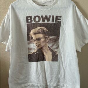 White David Bowie Graphic T-Shirt